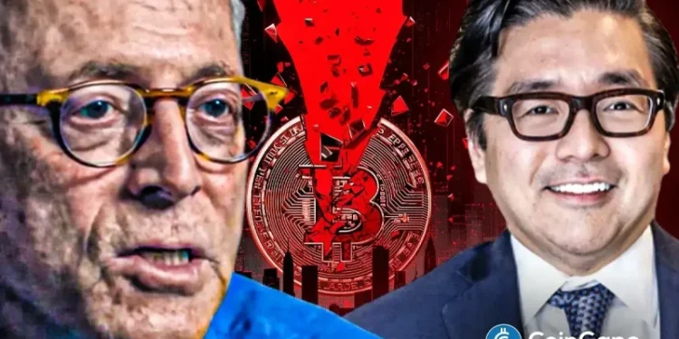 Bitcoin Crash Incoming? Tom Lee Backs Peter Brandt’s 50% Decline Prediction Despite Strong ETF Inflows