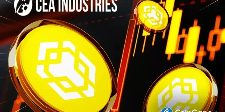 CEA Industries’ BNB Holdings Reach 480K as Binance Coin Hits New ATH of $1,300