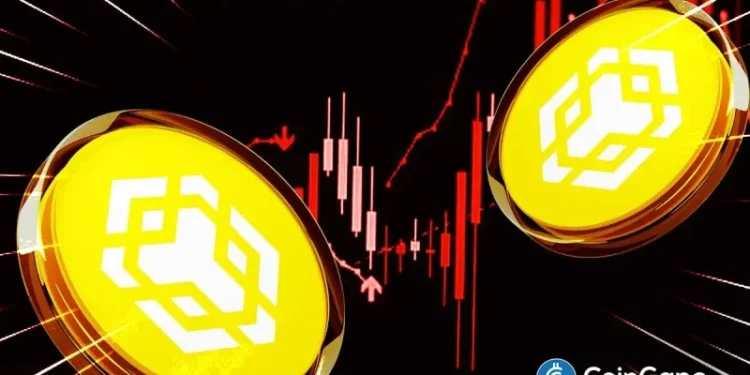 Binance Coin Price Faces Steep Risk as Key BSC Metric Crashes 75%