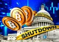Bitcoin, Ethereum Continue Slide as U.S. Government Shutdown Continues