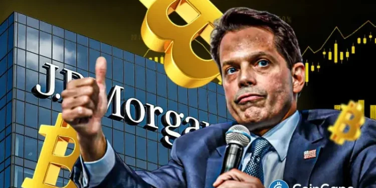 ‘Huge News’: Scaramucci Reacts as JPMorgan Files for Bitcoin-Backed Structured Notes