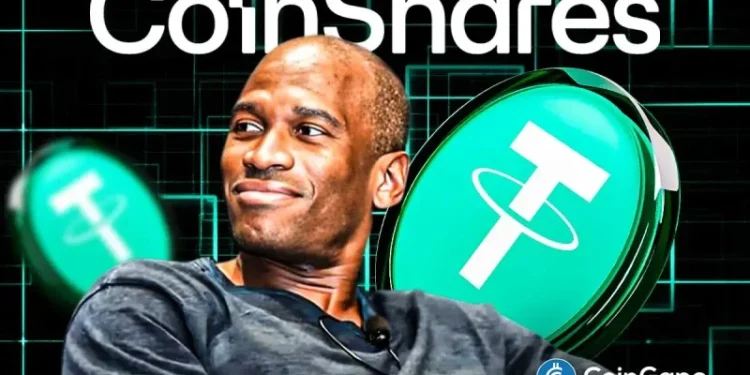 CoinShares Fires Back at Arthur Hayes, Dismisses Fears Over Tether Solvency