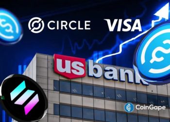 Circle Stock Rallies as Visa Rolls Out USDC Settlement on Solana for U.S. Banks