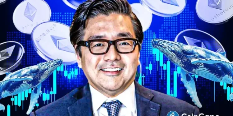 Breaking: Tom Lee’s Bitmine Buys $130M in ETH as Ethereum Whales Now Control 70% of Supply