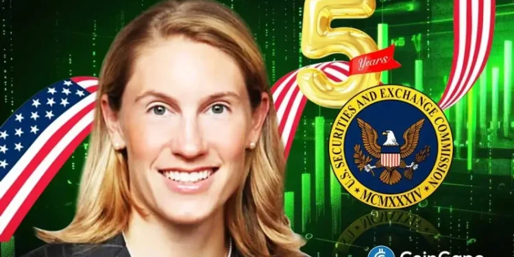 SEC Anti-Crypto Commissioner Caroline Crenshaw Departs After Five Years