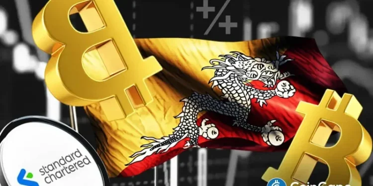 Bhutan Government Cuts Bitcoin Holdings as Standard Chartered Predicts BTC Price Crash To $50k