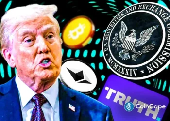 Trump’s Truth Social Files For Bitcoin, Ethereum, Cronos Crypto ETFs Amid Institutional Outflows