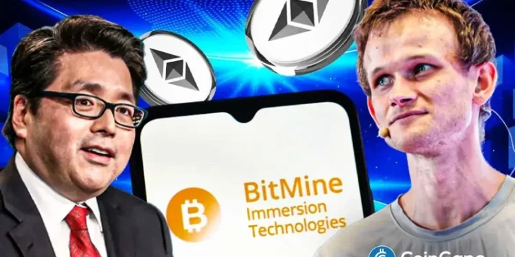 Breaking: Tom Lee’s BitMine Adds 51,162 ETH Amid Vitalik Buterin’s Ethereum Sales
